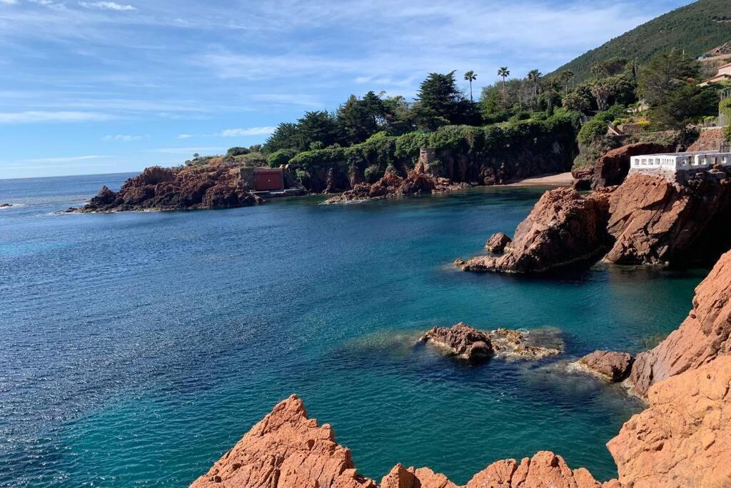 Cap Neree Petit Coin De Paradis Pieds Dans L Eau Saint-Raphaël Esterno foto